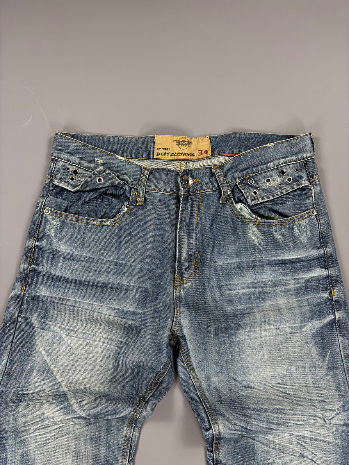 Japan Style Baggy Washed Jeans vintage (L) 61season