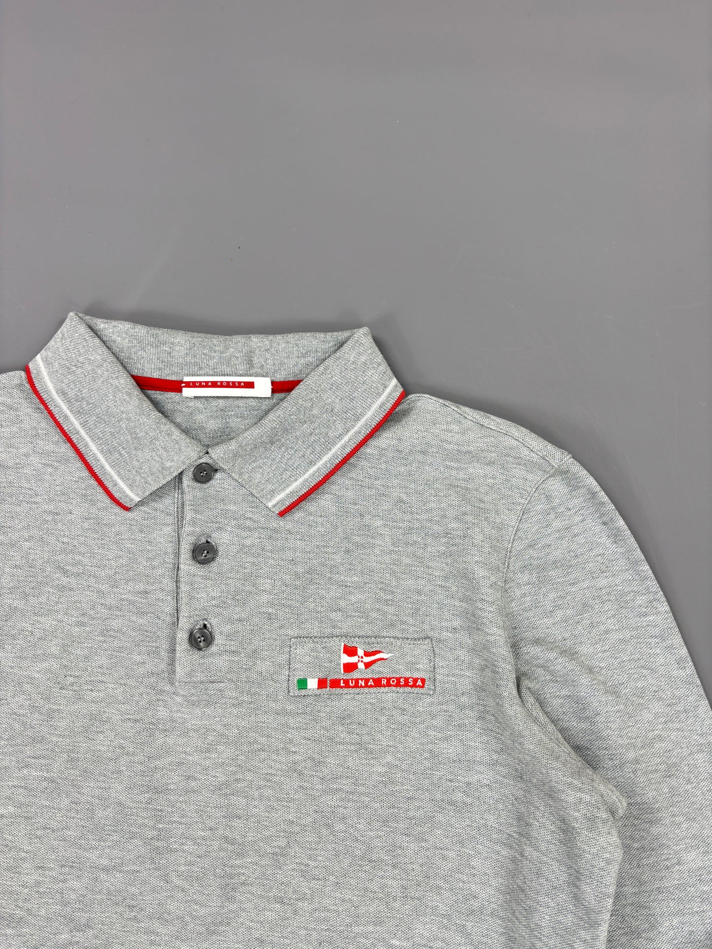 Prada Luna Rossa Polo Langarm S 61season
