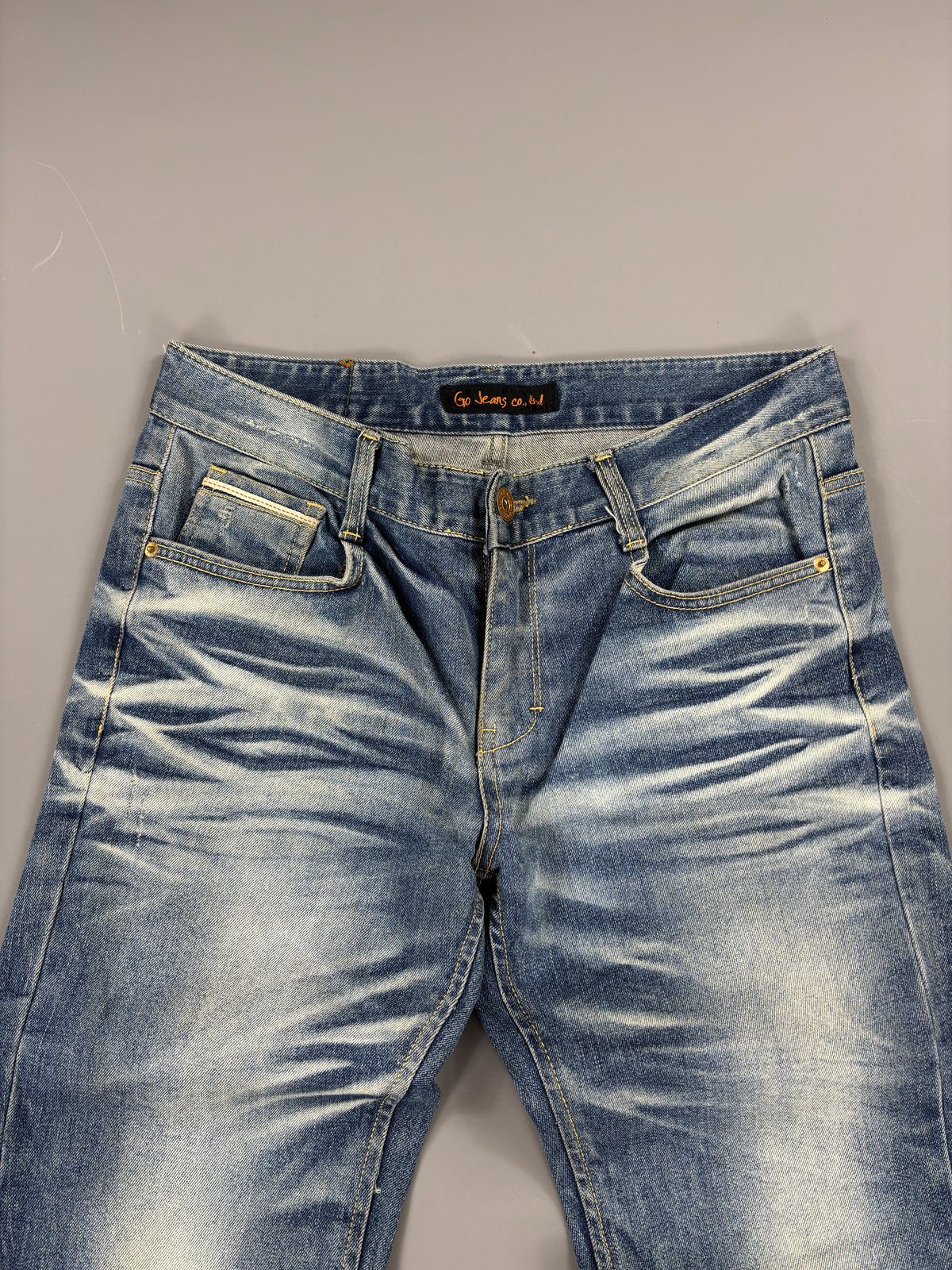 Japan Style Washed Straight Jeans vintage (L) 61season