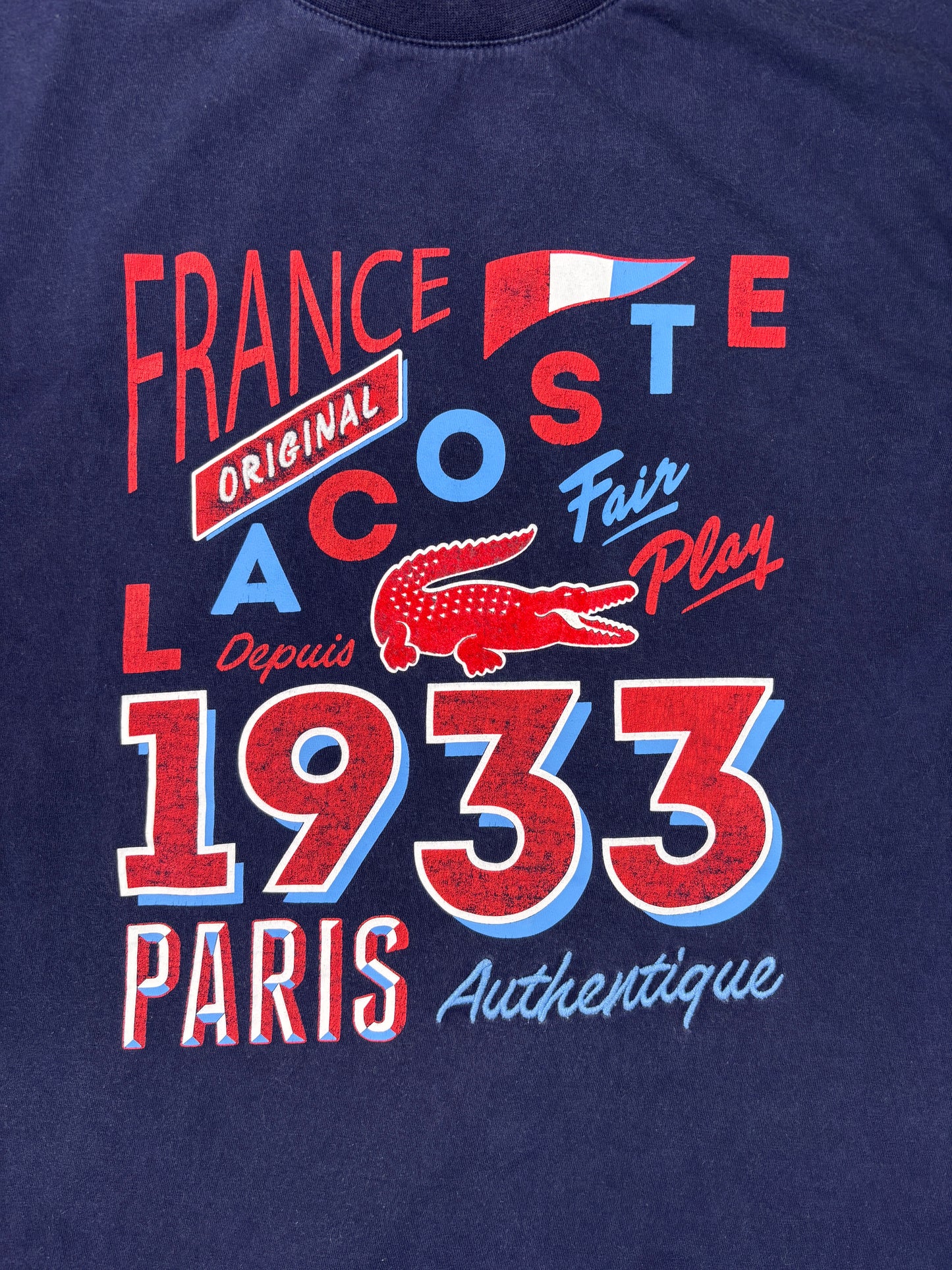 Lacoste T-Shirt vintage tee france (S) 61season