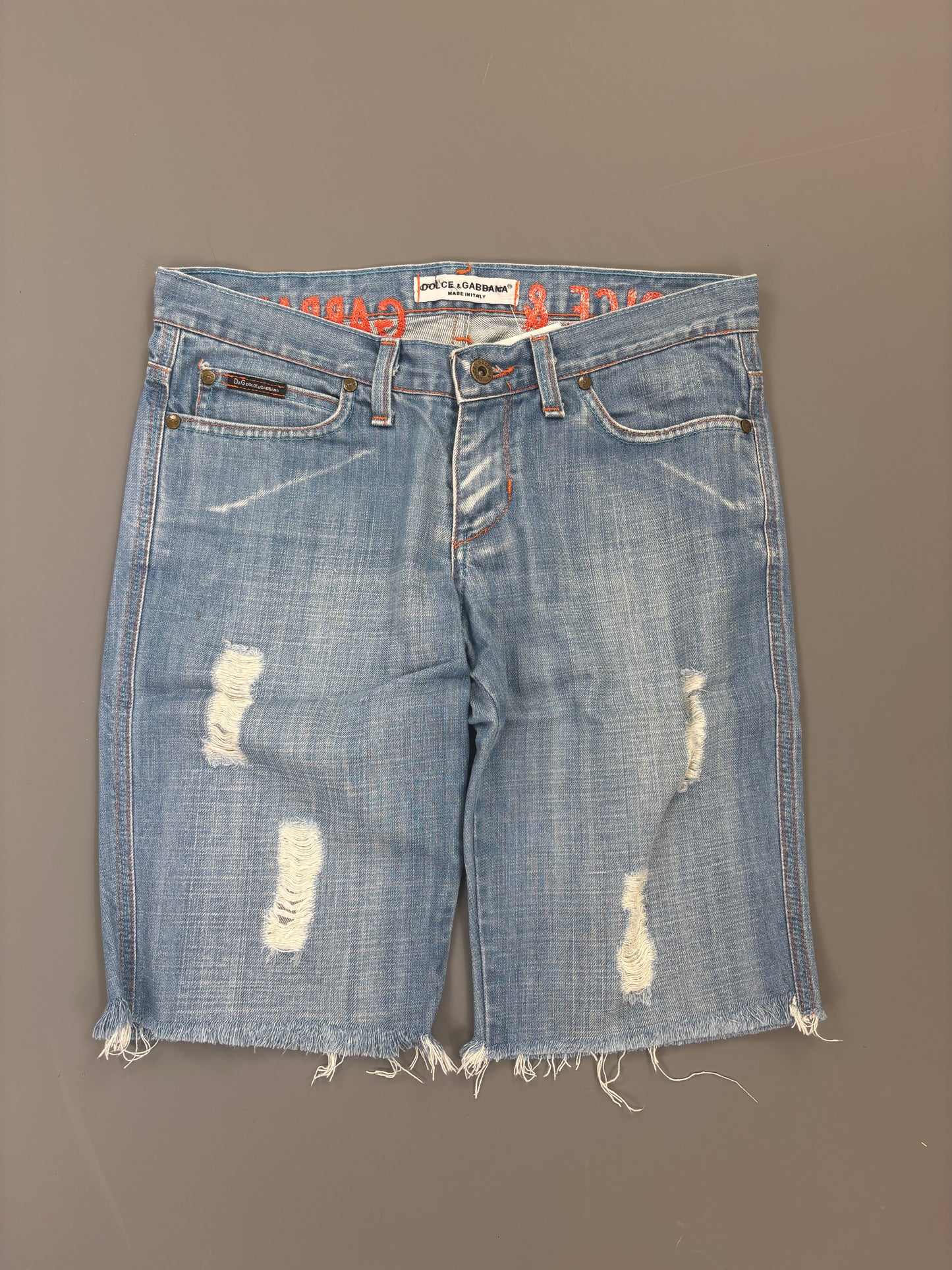 Dolce Gabbana Shorts vintage jorts jeans backprint (S) 61season