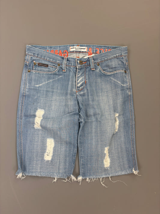 Dolce Gabbana Shorts vintage jorts jeans backprint (S) 61season