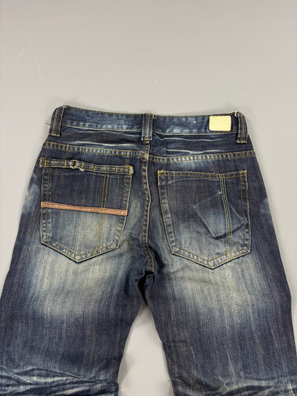 Washed Japan Style Jeans Straight L 61season