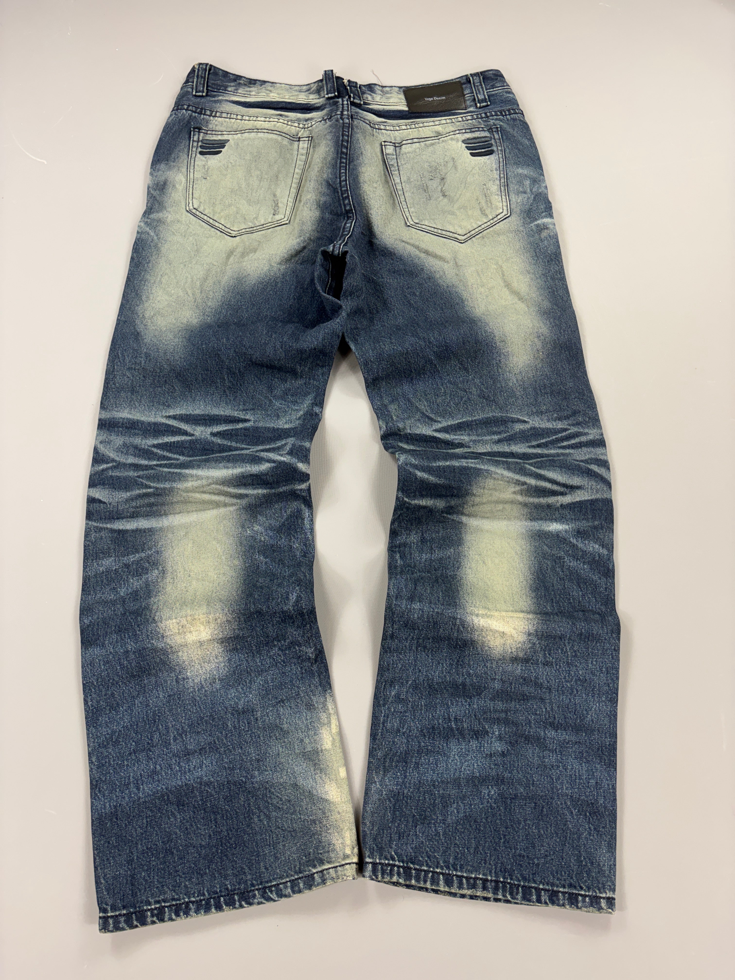 Japan Style Washed Straight Jeans vintage (M) 61season