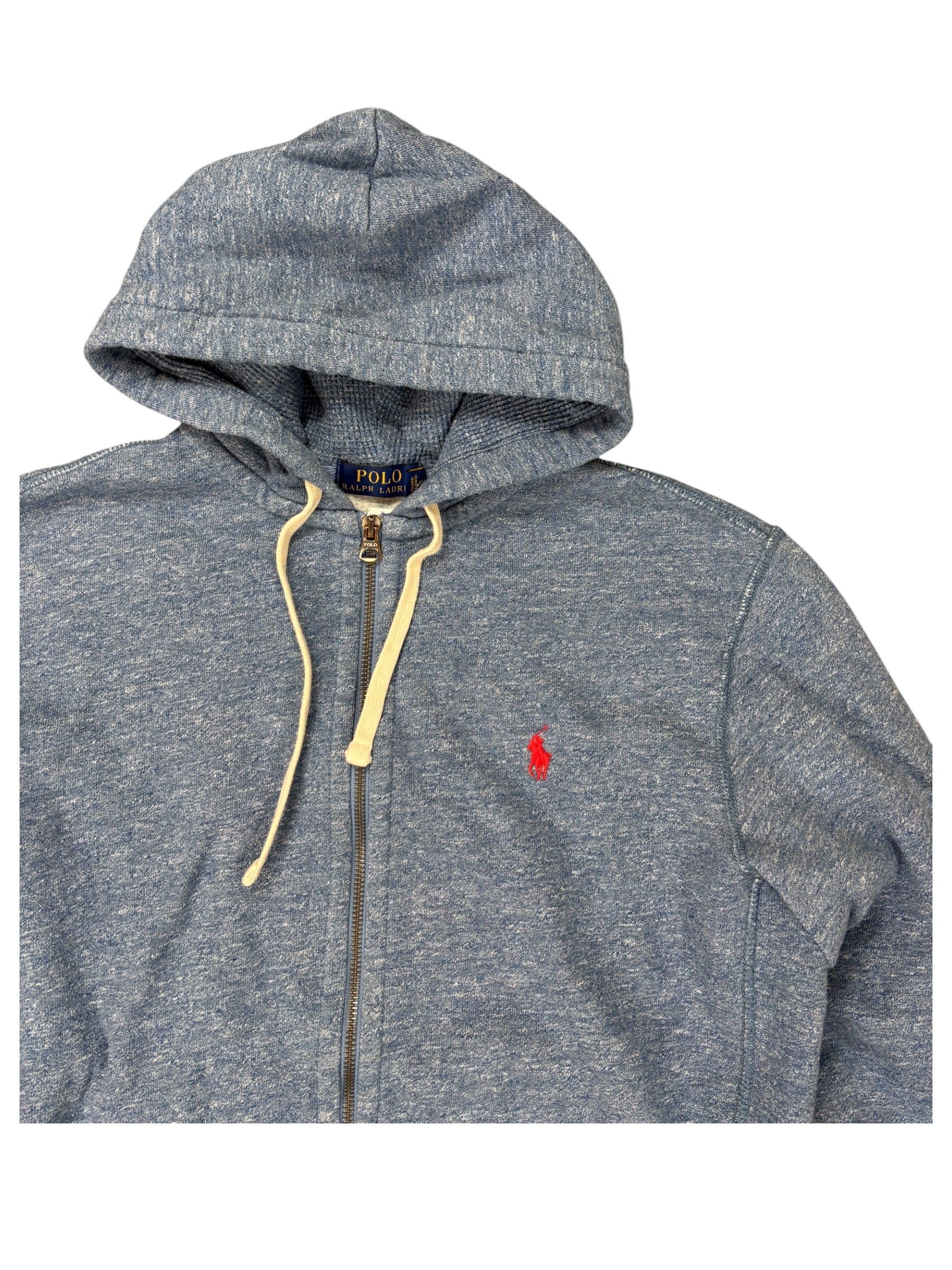 Ralph Lauren Sweatjacke vintage zip grey/blue (M) 61season