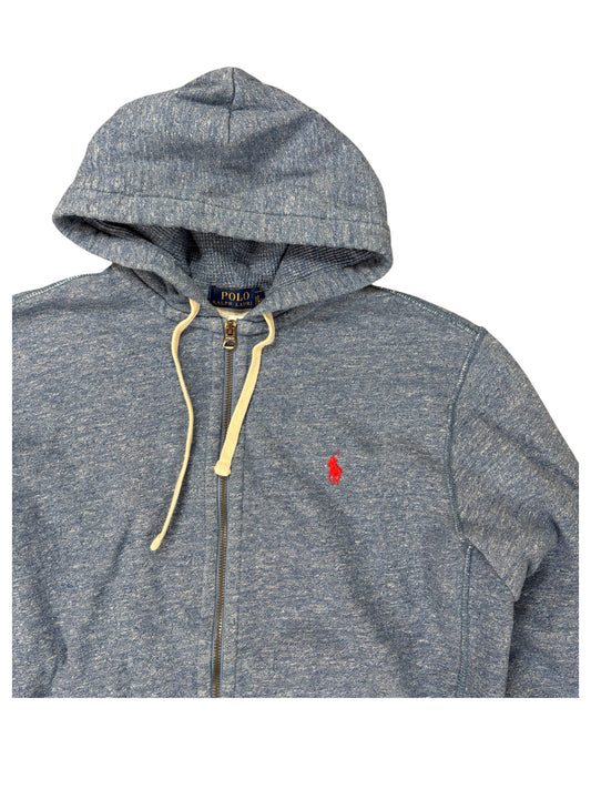 Ralph Lauren Sweatjacke vintage zip grey/blue (M) 61season