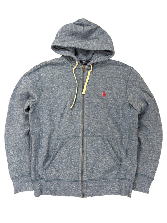 Ralph Lauren Sweatjacke vintage zip grey/blue (M) 61season