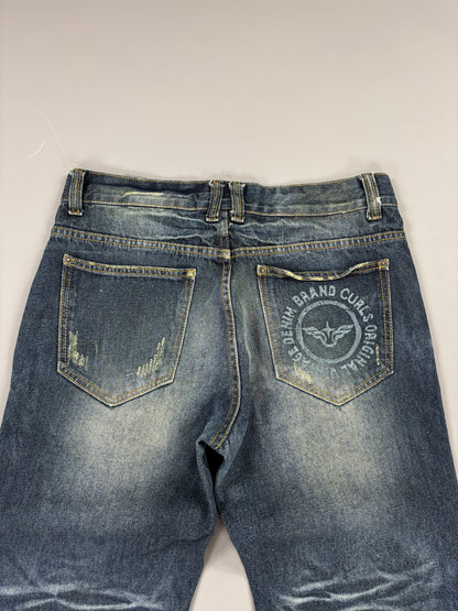 Japan Style Washed Straight Jeans (XL) 61season
