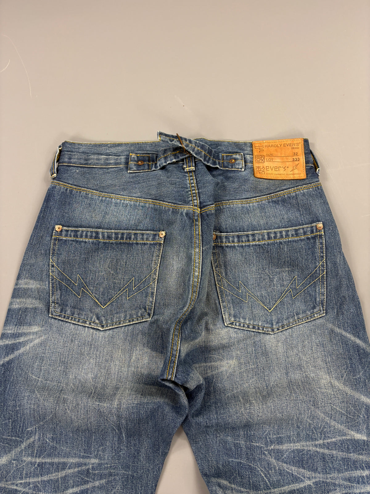Japan Style Washed Straight Jeans vintage (M) 61season