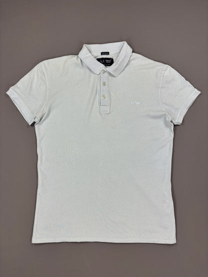 Armani Polo vintage babyblue slimfit (M) 61season