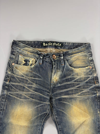 Japan Style Washed Straight Jeans vintage (L) 61season