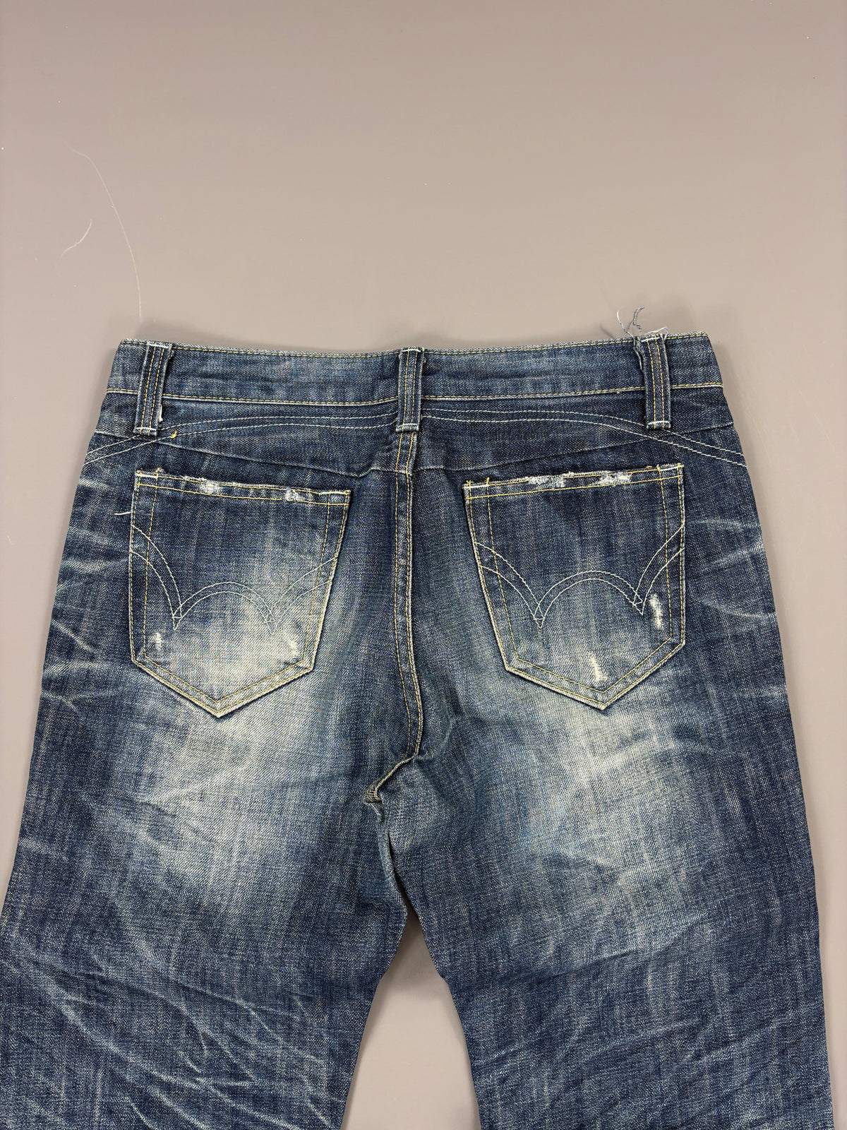 Washed Straight Japan Style Jeans vintage (L) 61season