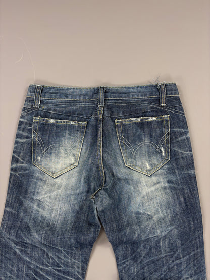 Washed Straight Japan Style Jeans vintage (L) 61season