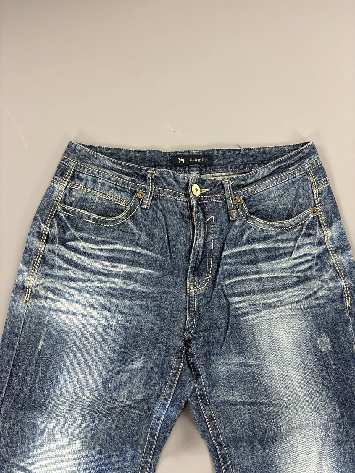 Japan Style Washed Straight Jeans vintage (L) 61season