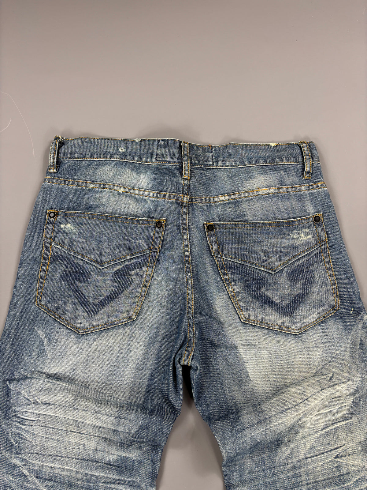 Japan Style Baggy Washed Jeans vintage (L) 61season