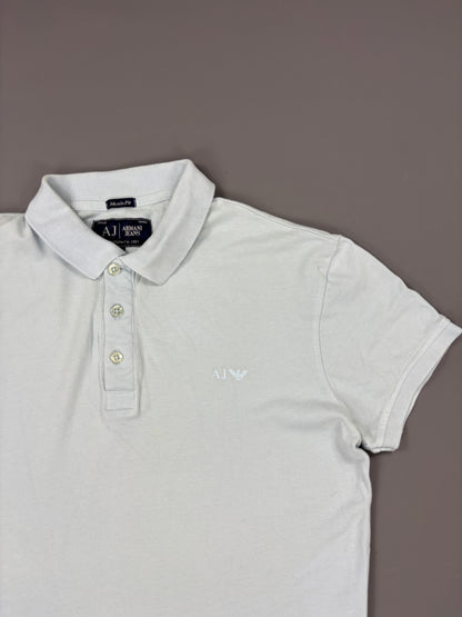 Armani Polo vintage babyblue slimfit (M) 61season