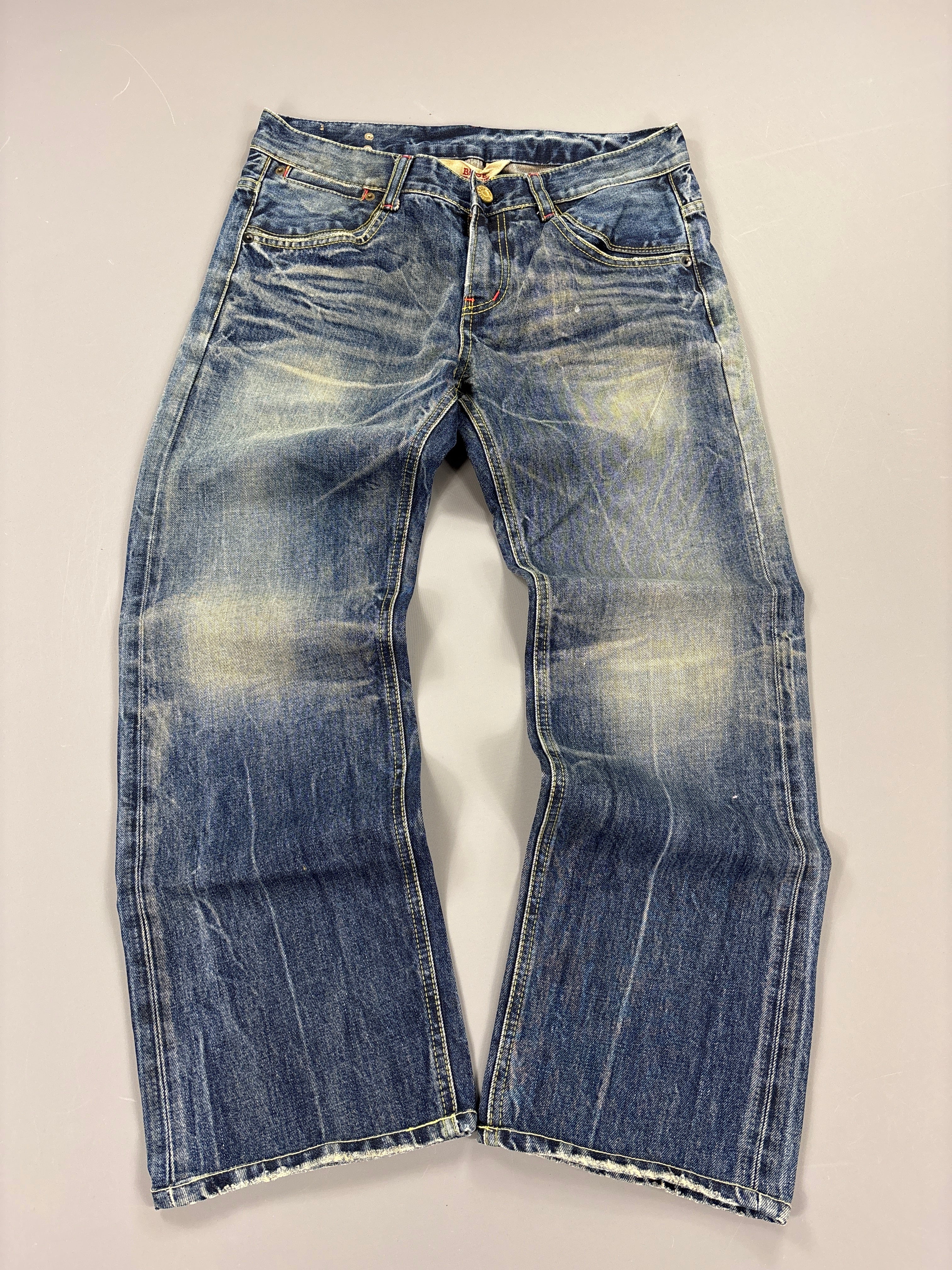 Japan Style Washed Straight Jeans vintage (S) 61season