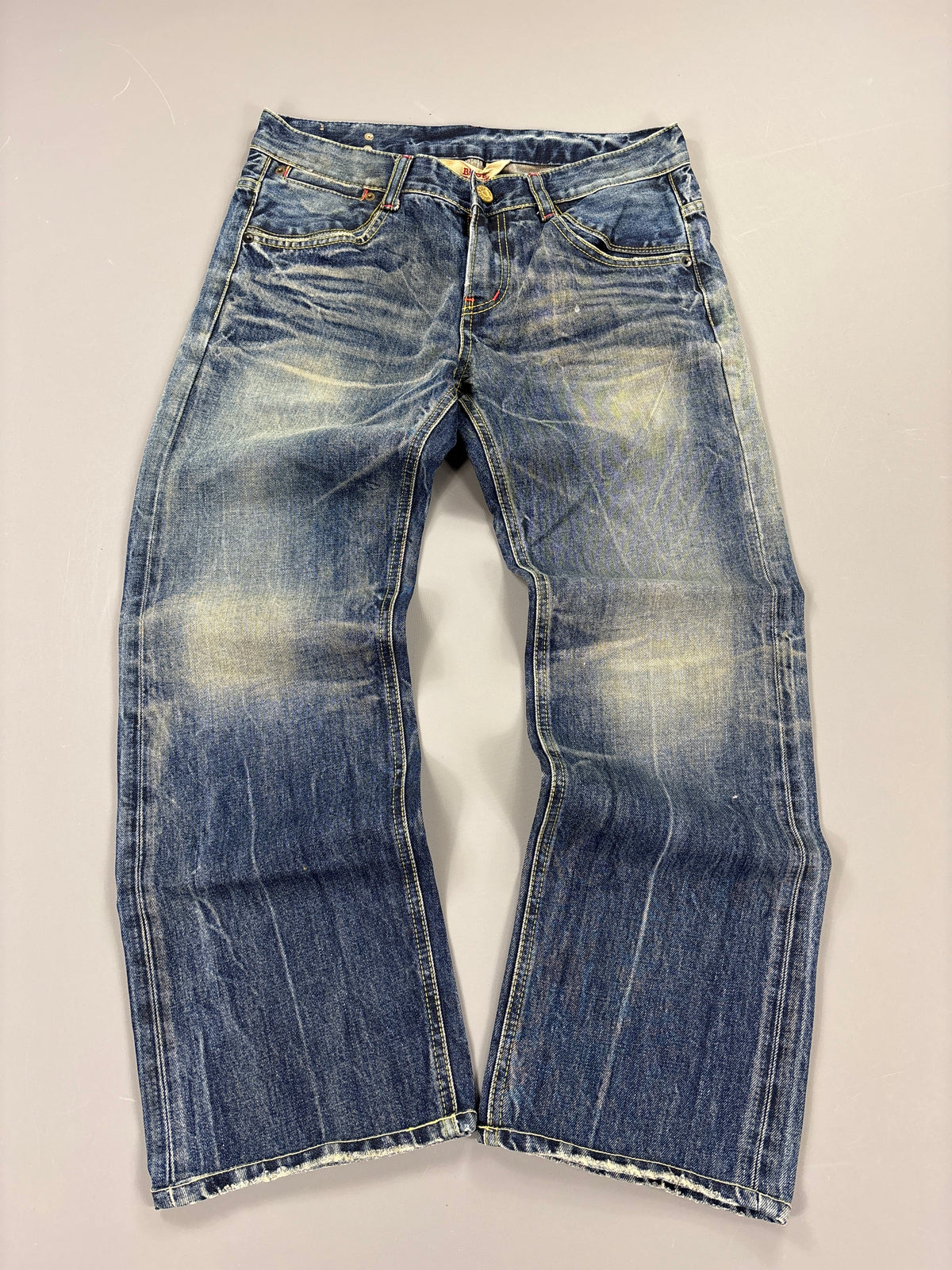 Japan Style Washed Straight Jeans vintage (S) 61season
