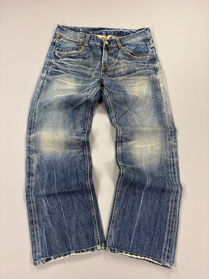 Japan Style Washed Straight Jeans vintage (S) 61season