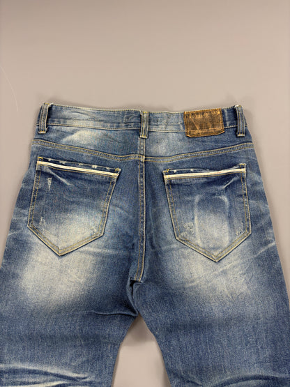 Japan Style Washed Straight Jeans vintage (L) 61season
