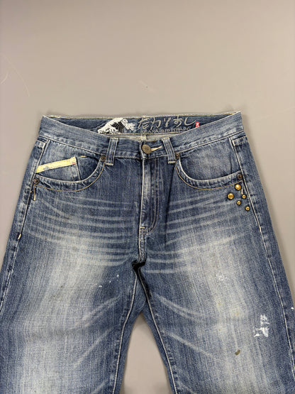 Japan Style Washed Bootcut Jeans (L) 61season