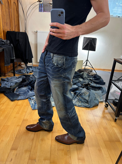 Japan Style Washed Baggy Jeans vintage (M) 61season