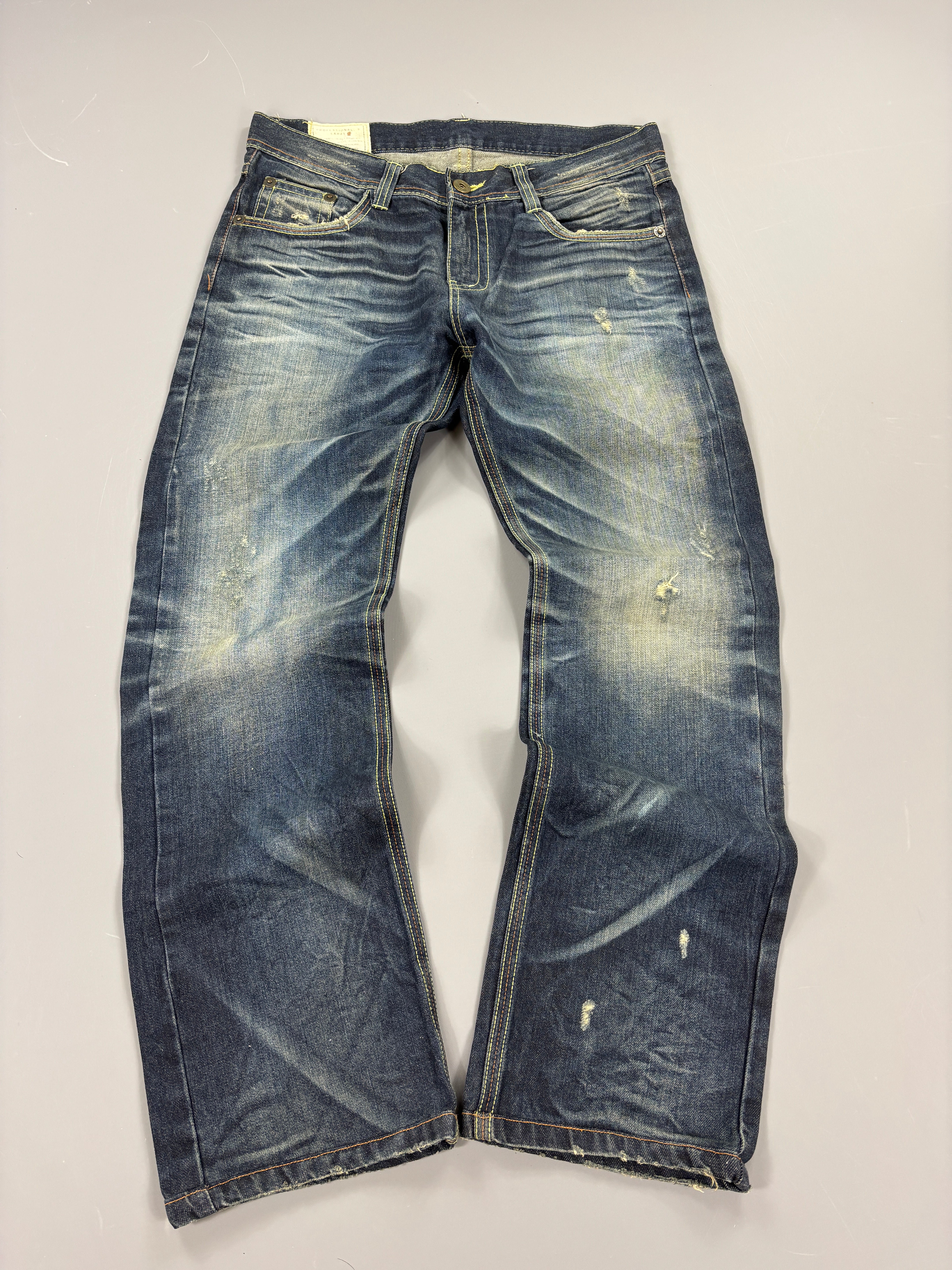 Japan Style Washed Straight Jeans vintage (M) 61season