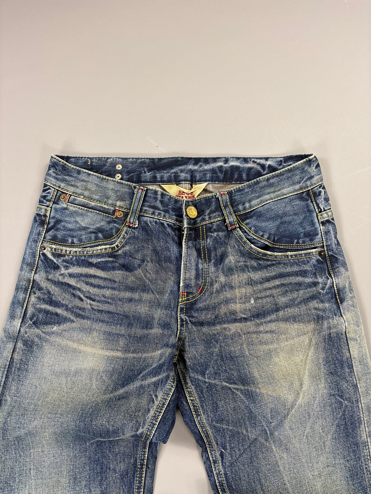 Japan Style Washed Straight Jeans vintage (S) 61season