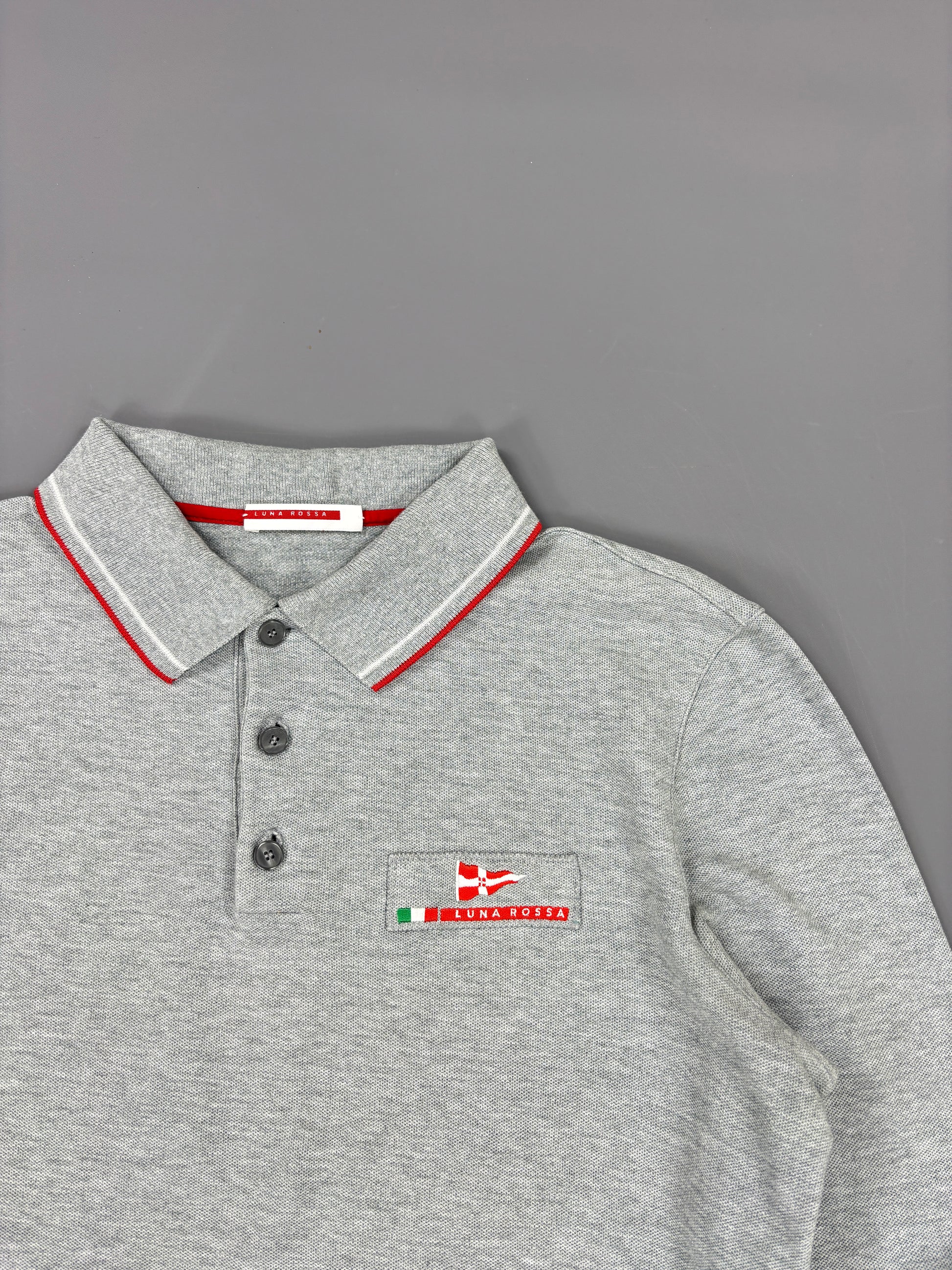 Prada Luna Rossa Polo Langarm S 61season