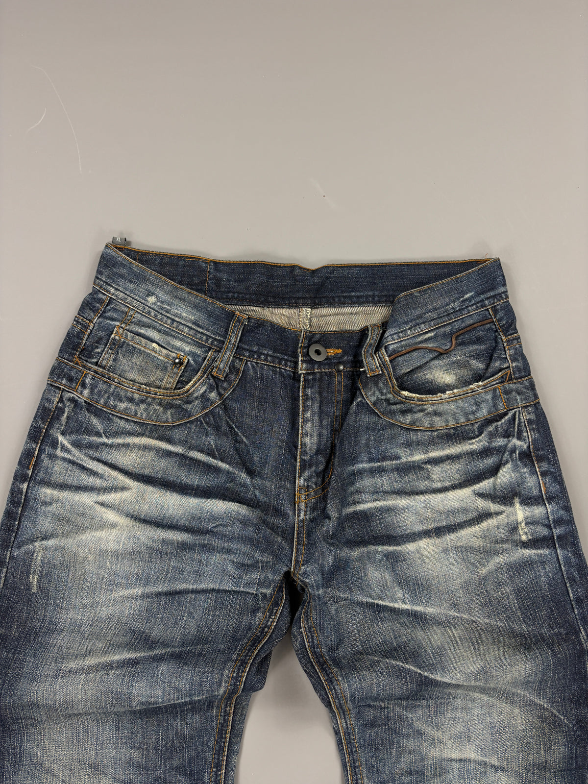 Cotton & Indigo Straight Jeans Washed Japan Style vintage ( 61season
