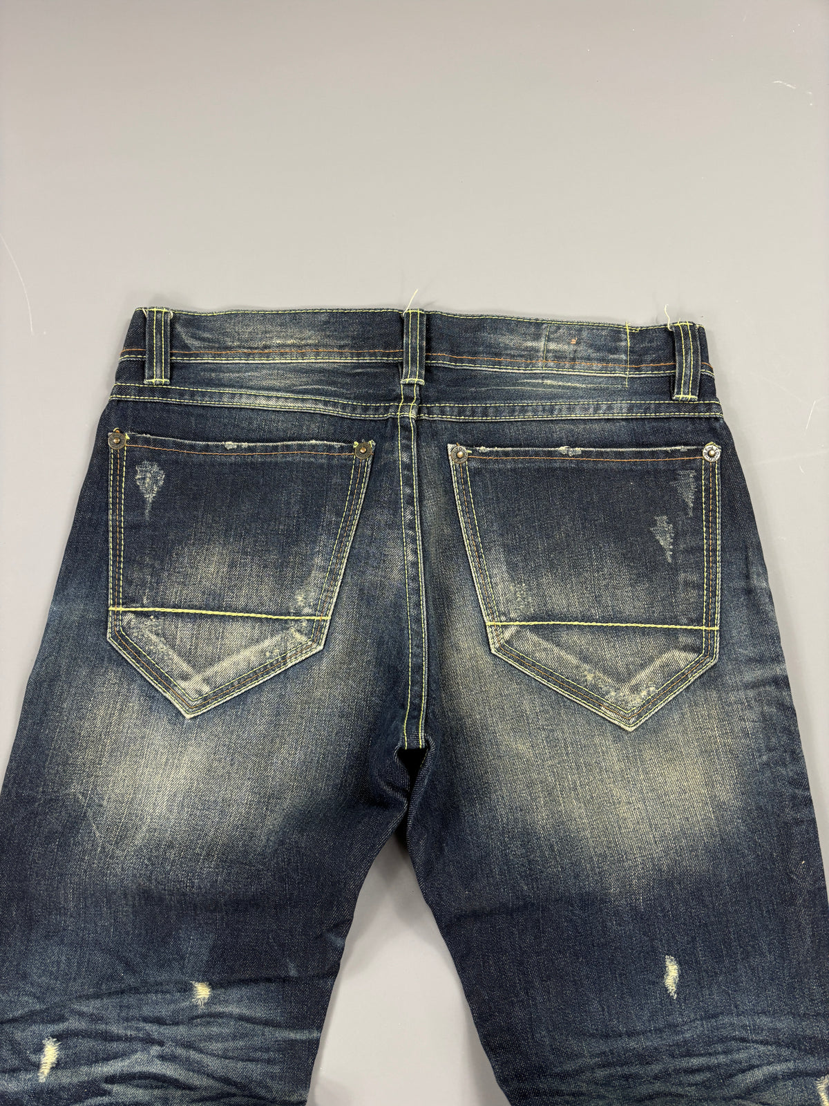 Japan Style Washed Straight Jeans vintage (M) 61season