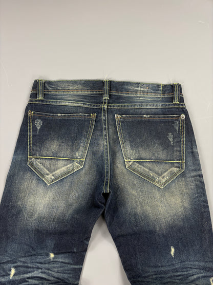 Japan Style Washed Straight Jeans vintage (M) 61season