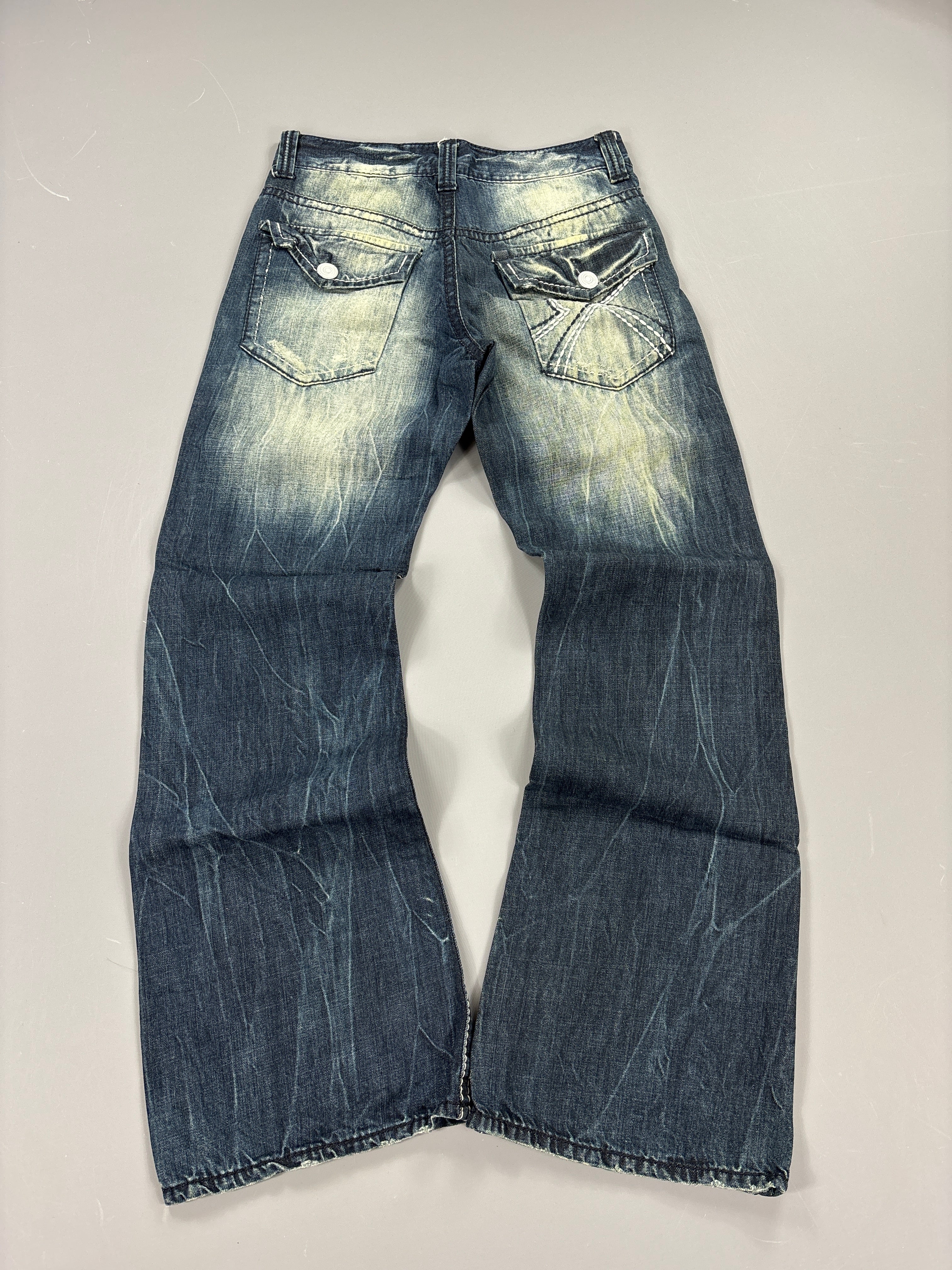 Japan Style Washed Bootcut Jeans vintage (L) 61season
