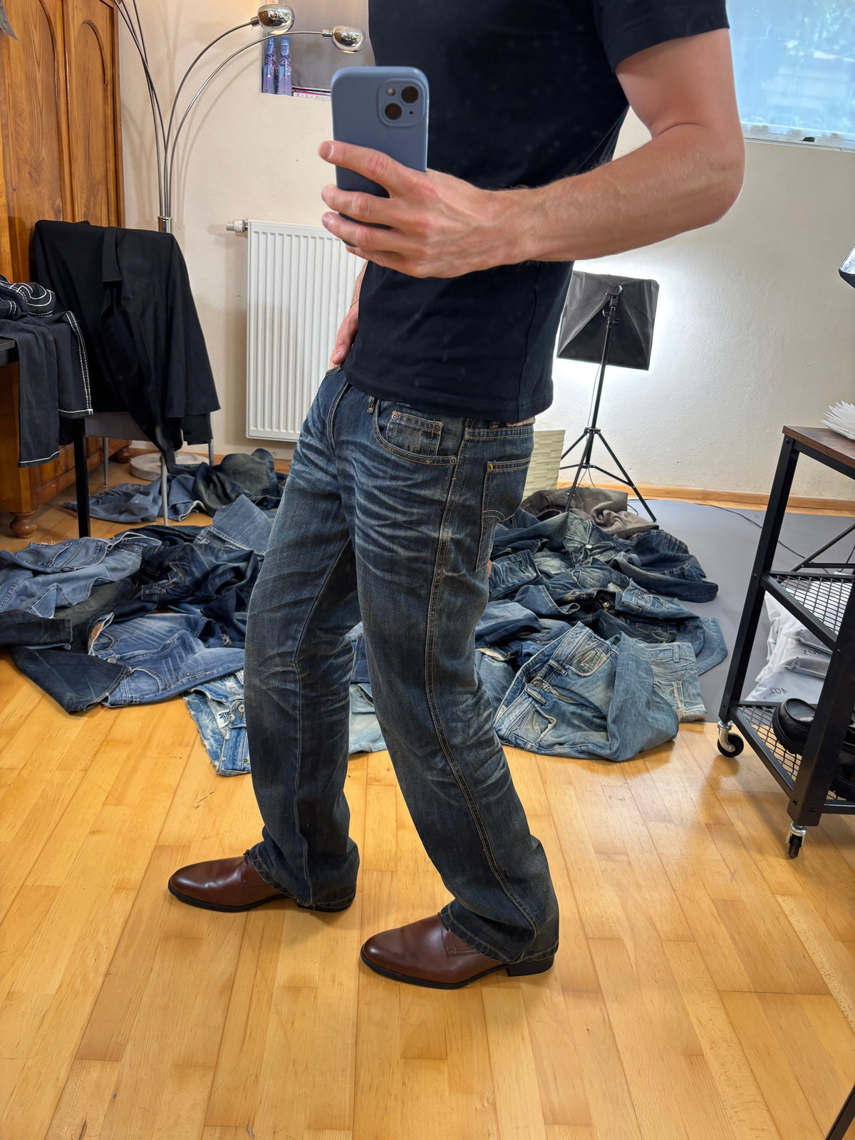 Japan Style Bootcut PREMIUM Washed vintage Jeans (S) 61season