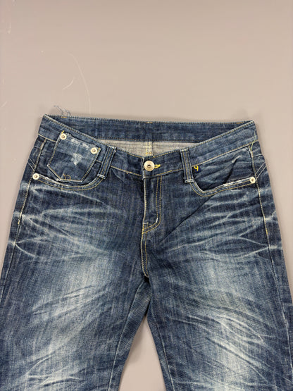 Washed Straight Japan Style Jeans vintage (L) 61season