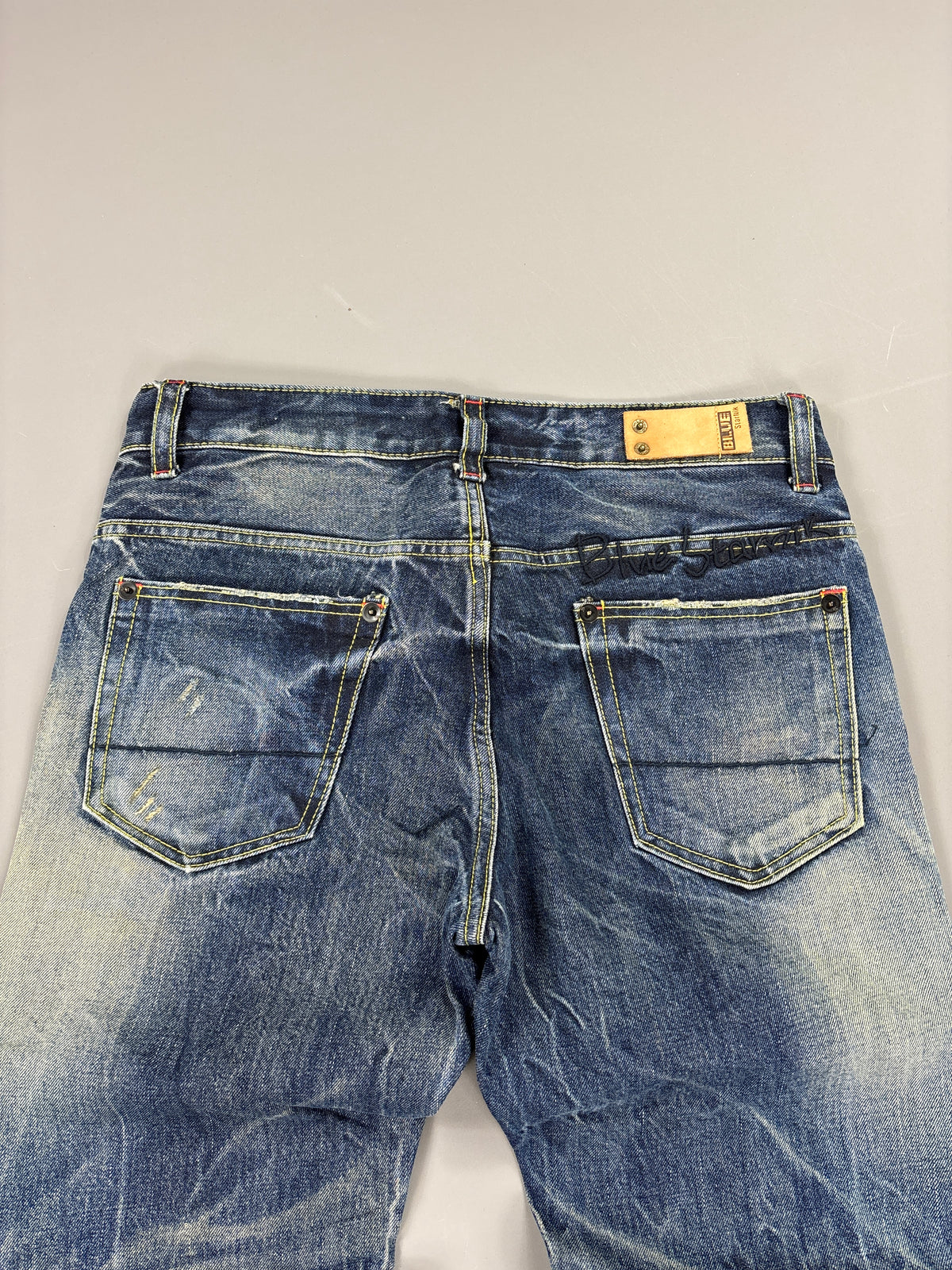 Japan Style Washed Straight Jeans vintage (S) 61season
