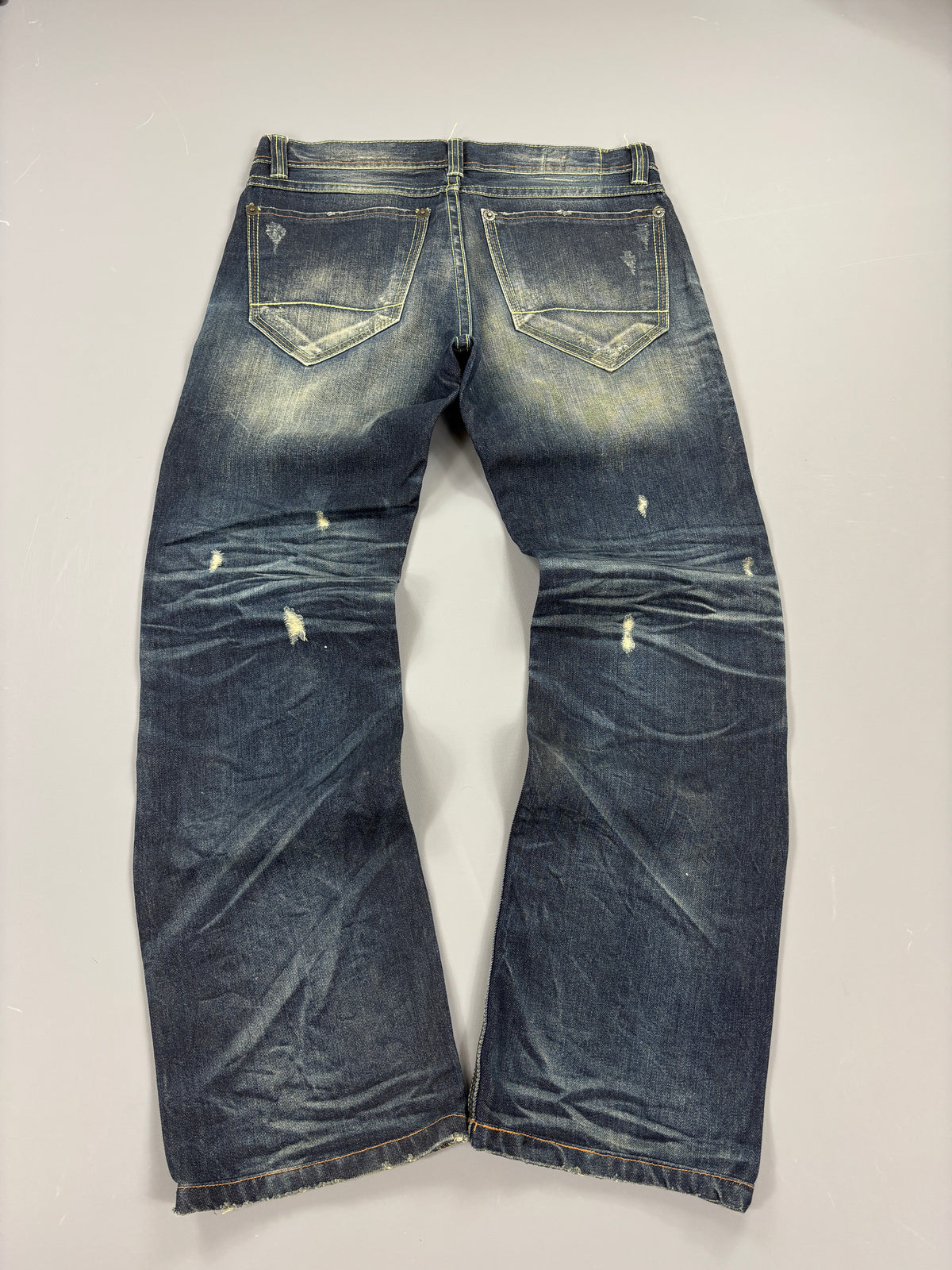 Japan Style Washed Straight Jeans vintage (M) 61season