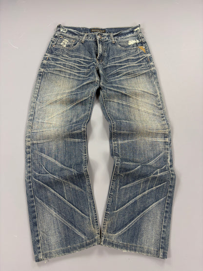 Japan Style Washed Straight Jeans vintage (S) 61season
