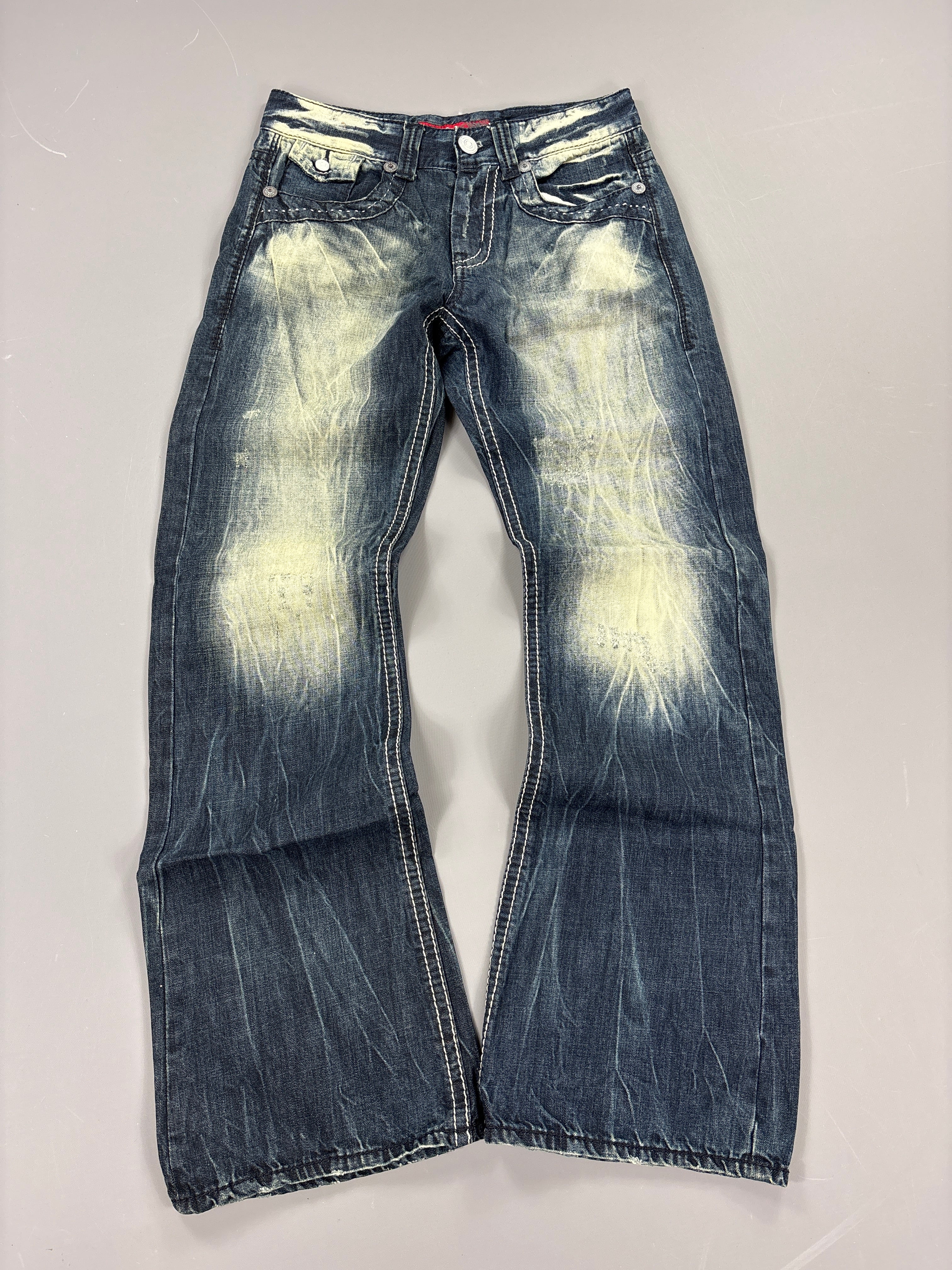 Japan Style Washed Bootcut Jeans vintage (L) 61season