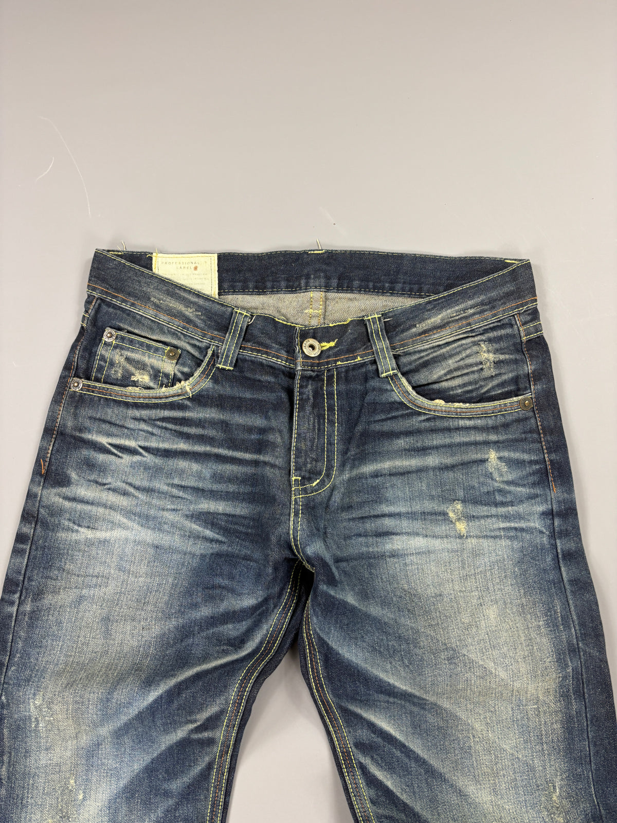 Japan Style Washed Straight Jeans vintage (M) 61season