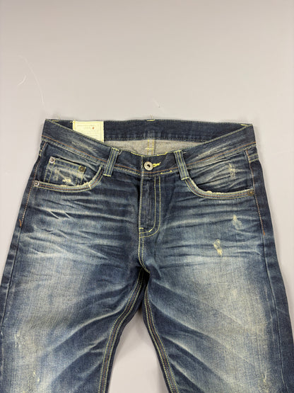 Japan Style Washed Straight Jeans vintage (M) 61season