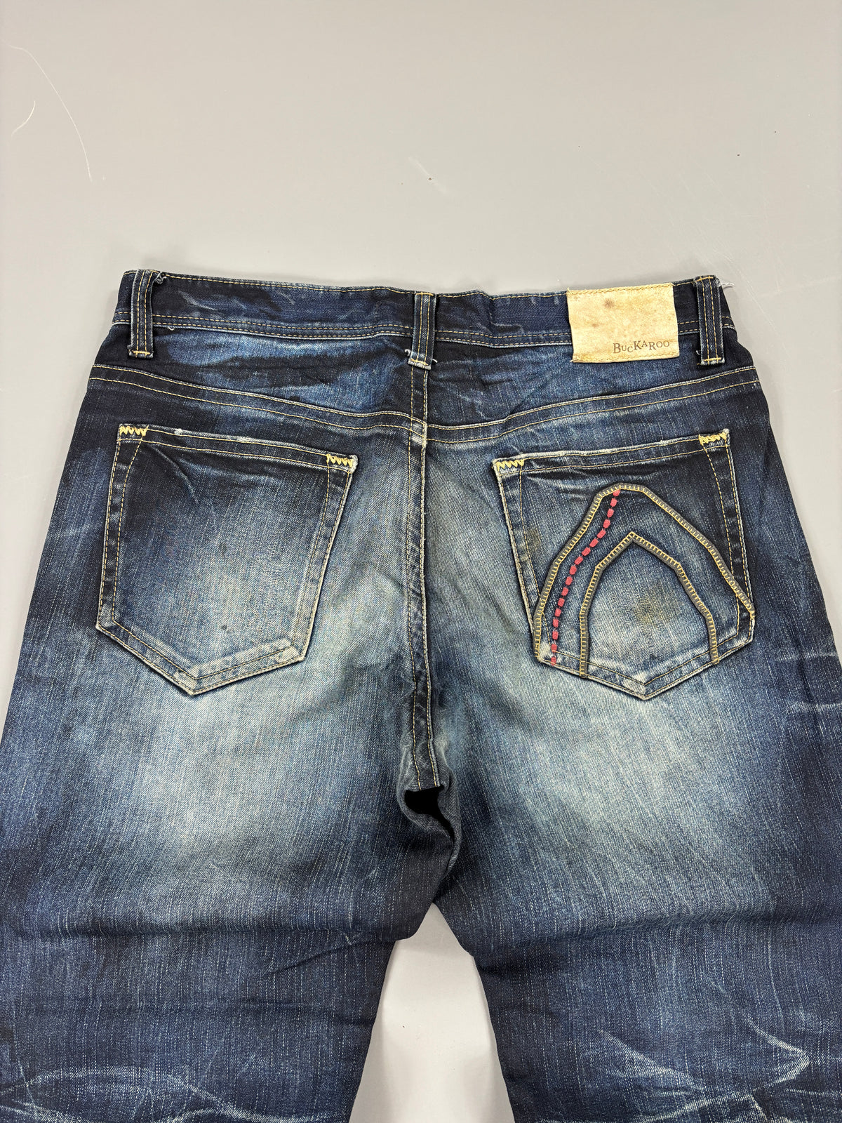 Japan Style Washed Straight Jeans vintage (S) 61season