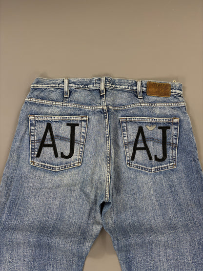 Armani Jeans vintage printed straight (M) 61season