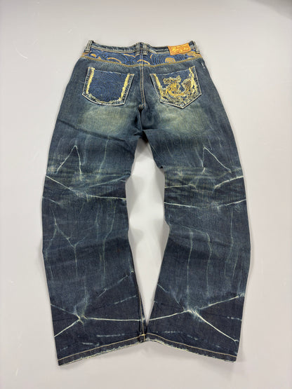 Japan Style Washed Jeans vintage (L) 61season