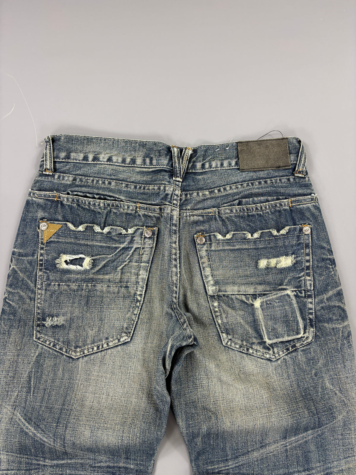 Japan Style Washed Straight Jeans vintage (S) 61season