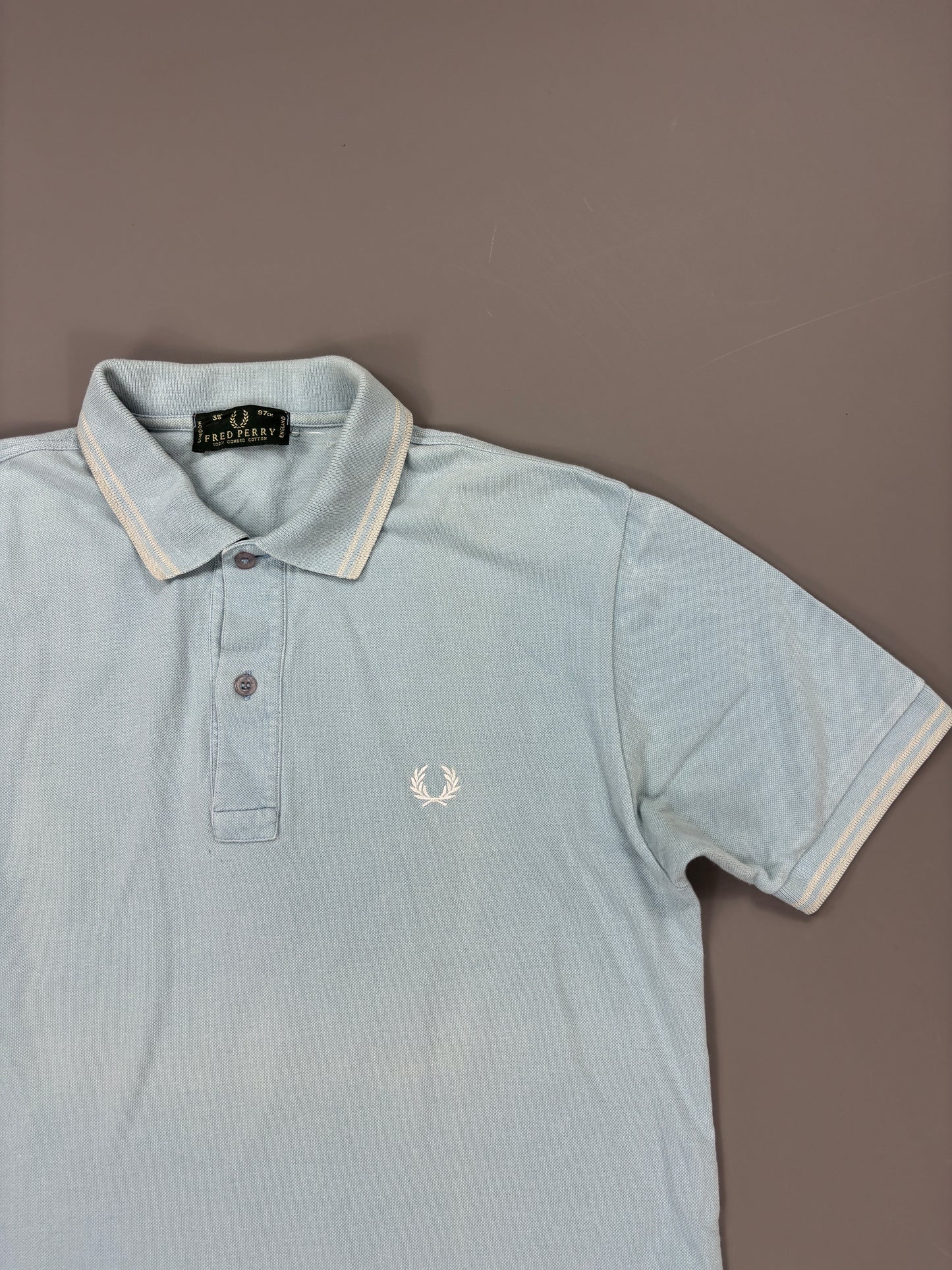 Fred Perry Polo vintage babyblue (S) 61season