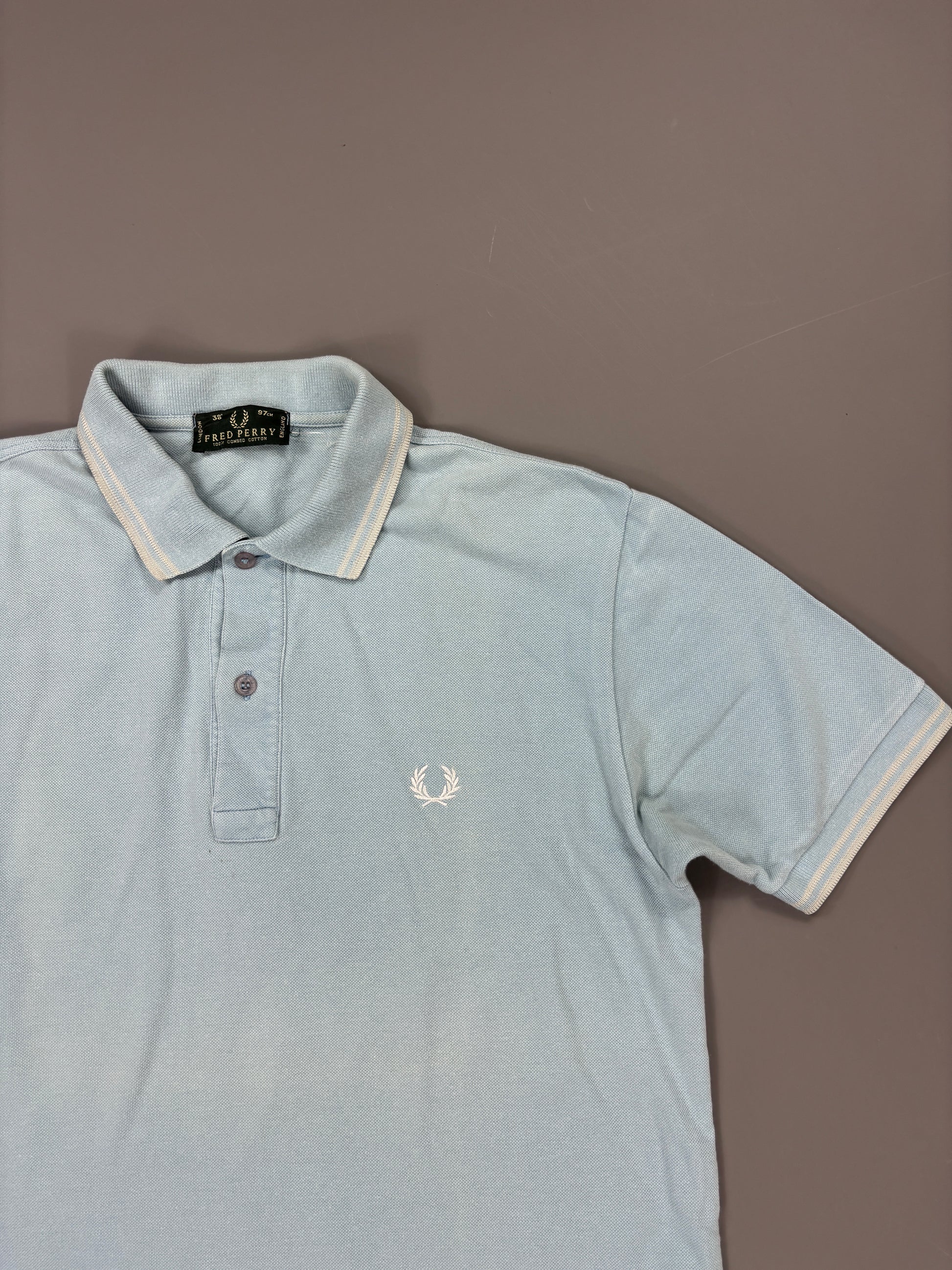 Fred Perry Polo vintage babyblue (S) 61season
