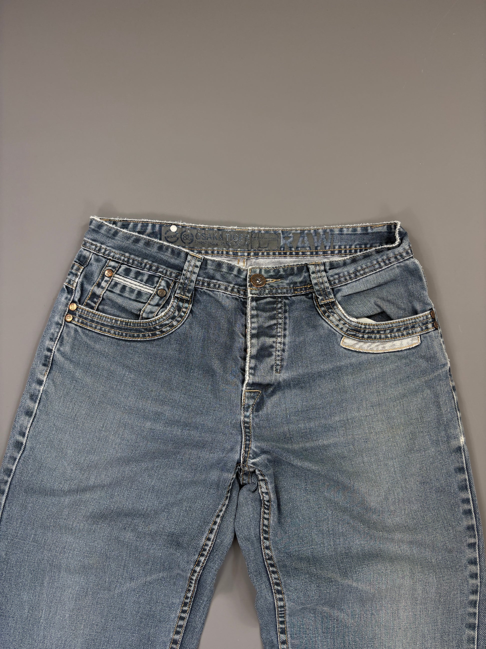 Gstar Jeans vintage printed washed grey straight (S) 61season