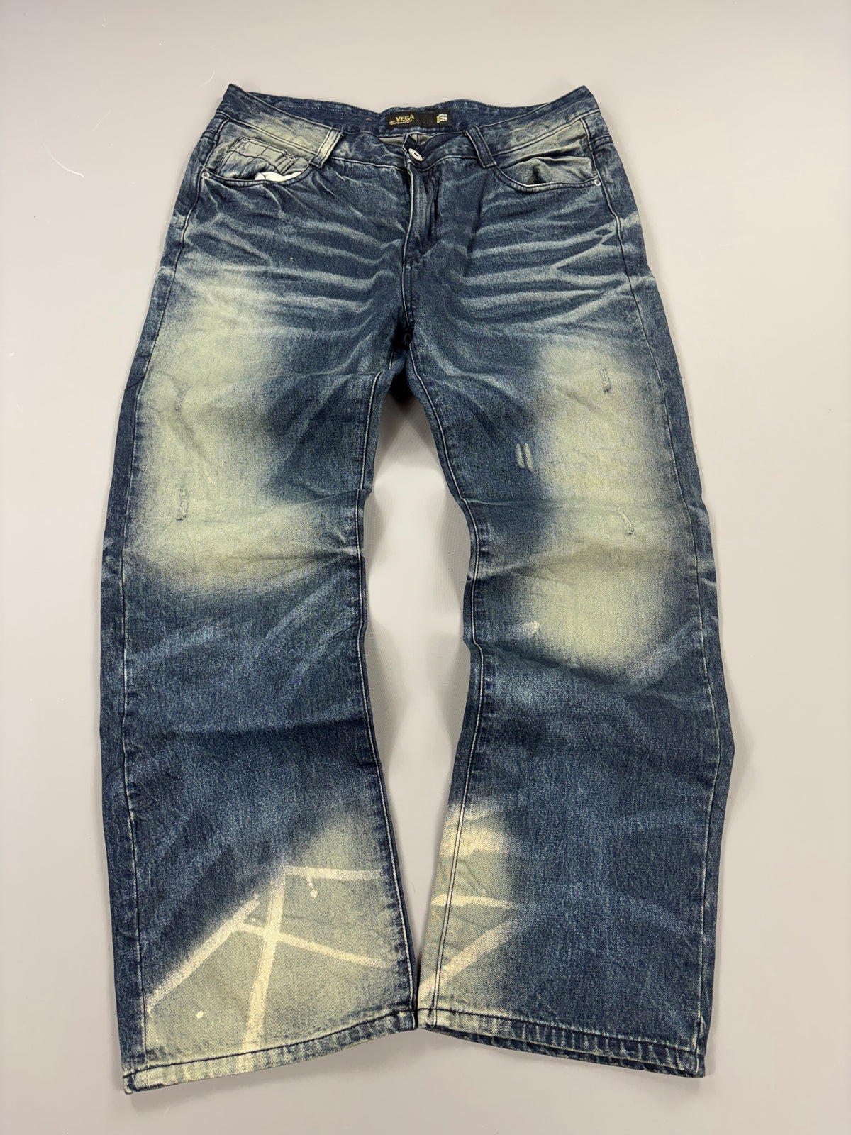 Japan Style Washed Straight Jeans vintage (M) 61season