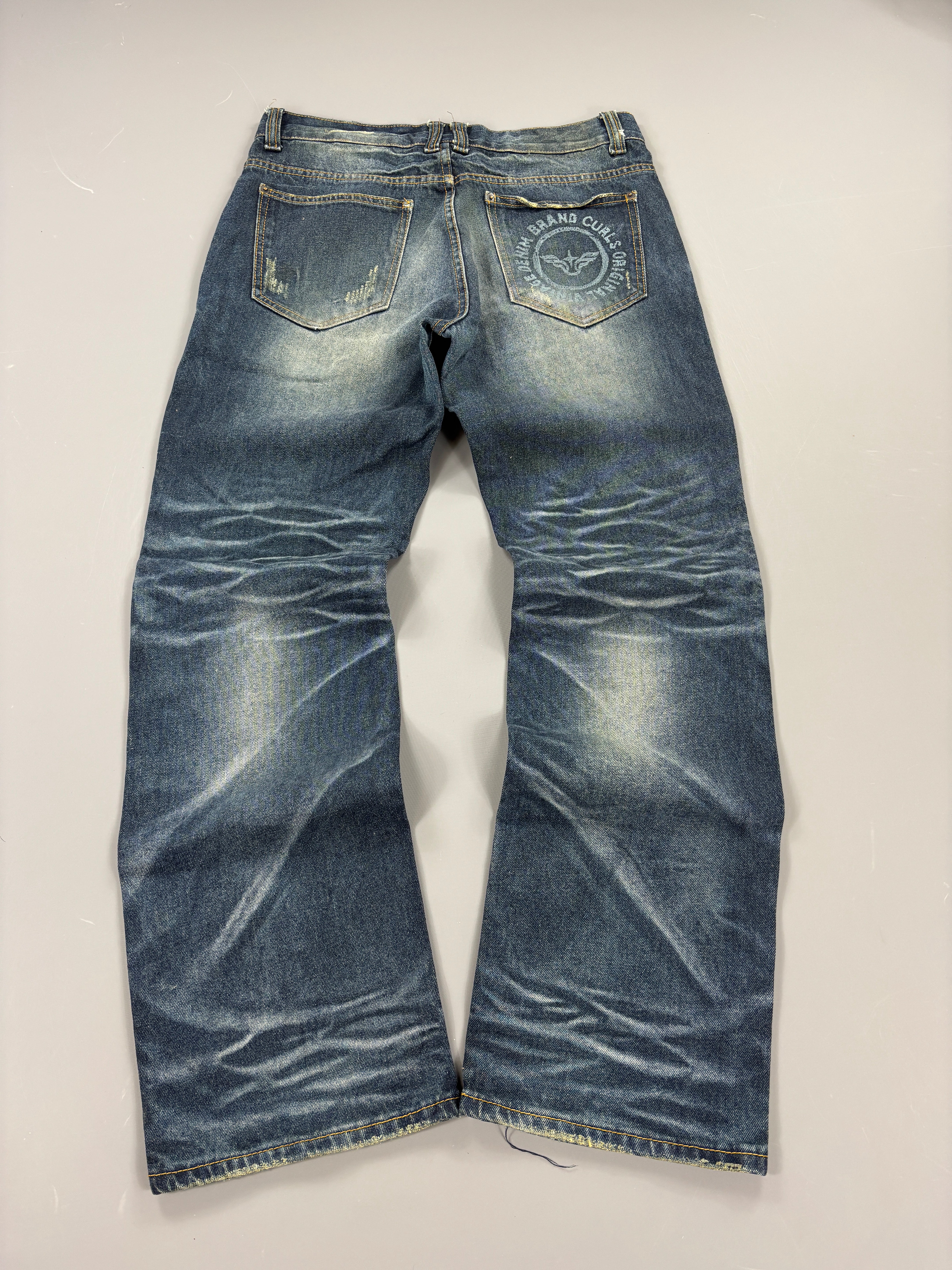Japan Style Washed Straight Jeans (XL) 61season